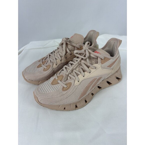 Reebok Zig Kinetica 3 Running Sneakers Peach Pink 8.5 Chunky Utility Gorpcore - Picture 2 of 9